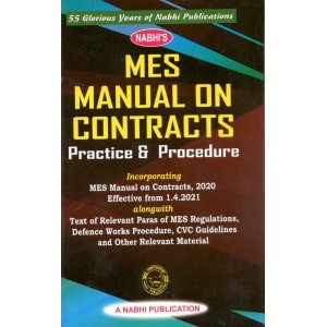 Nabhi's MES Manual on Contracts Practice & Procedure 2021 | Military Engineer Services